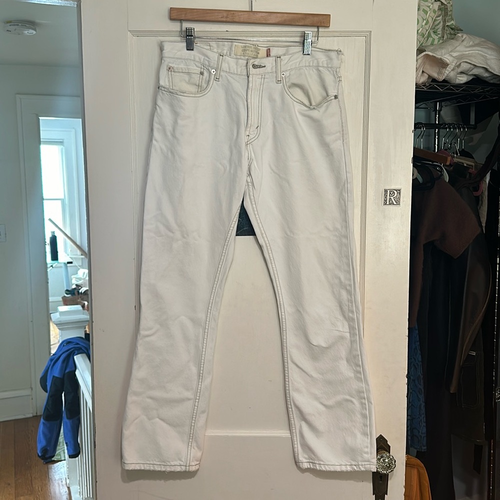 RARE blank tab white LEVIS 527